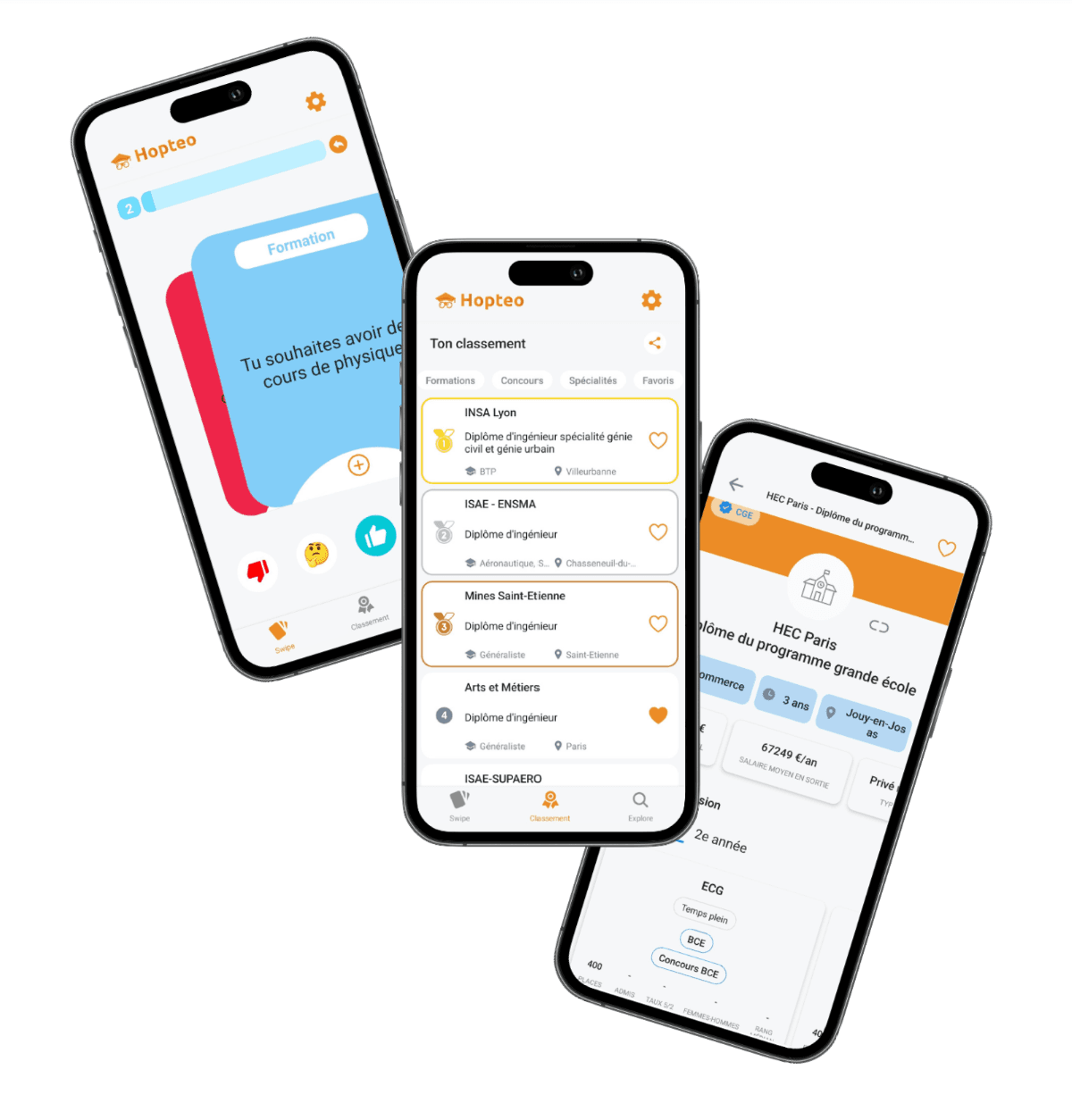 Achille, Omer et Antoine créent Hopteo pour faciliter Parcoursup